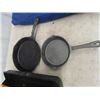 Image 2 : Fishing Tackle Box & 2 Cast Frying Pans