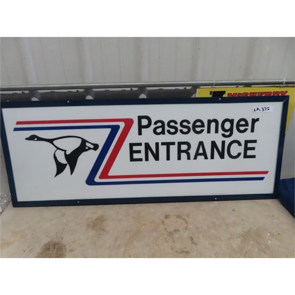 Grey Goose Fibreglass Bus Sign 18.5" x 48"