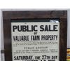 Image 2 : 1928 Vintage Auction Poster 25.5" x 37"