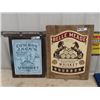 Image 1 : 2 Metal Whiskey Signs Biggest 23"X 18"