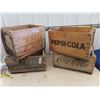 Image 1 : 4 Pop Crates; 2) 7Up, Pepsi, Coca-Cola