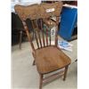 Image 2 : 2 Wooden Chairs ; 1) Press Back, 1) Captain