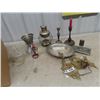 Image 1 : Candle Holders, Cast Wall Mount Light, Lantern Silverware