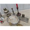 Image 3 : Candle Holders, Cast Wall Mount Light, Lantern Silverware