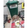Image 3 : Garbage Can, Bungy Cords, Lawn Mower Blades Clock plus more
