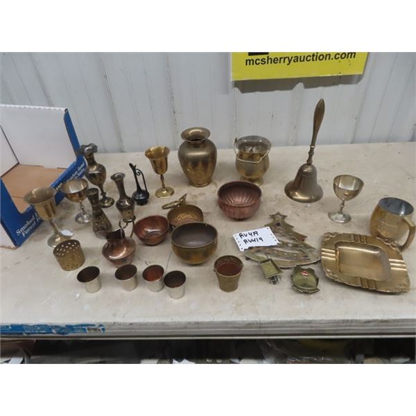 Silverware ; Bowls, Vase, Candle Holders Platters plus more