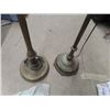 Image 3 : 2 Torch Lamps with Shades & 2 Glass Shades (that don't fit these torch lamps)