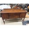 Image 1 : Walnut Buffet 1930's Era, Tear Drop Pulls & Dove Tail Drawers 38" x 59"x 22"