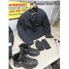 Image 3 : Motorcycle Jacket Joe Rocket Sz XL, Ladies Large Power Trip Jacket, Gloves & Harley Boots Sz 8,Weath