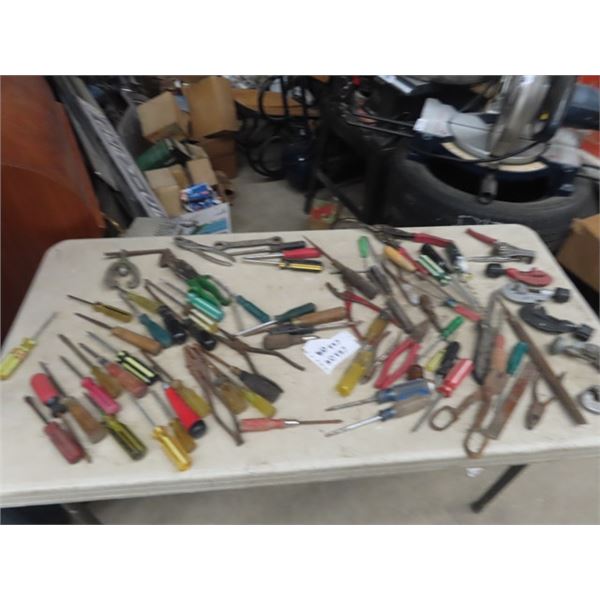 Pipe Cutters, Screwdrivers, Files plus more