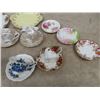 Image 2 : Royal Albert, Colclough - Various Patterns - Cup + Saucer Pairs , Plates, Trays