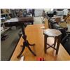 Image 1 : 2 Stands; 1) Duncan Phyfe Pedestal 24"x15"x 12" , 1) 15" X 11"