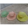 Image 2 : 10 Piece Pyrex; Cup + Saucer Pairs & Cookware