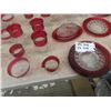 Image 3 : 30 Plus Cranberry Crystal Glassware, Covered Butter, Cream + Sugar  plus more