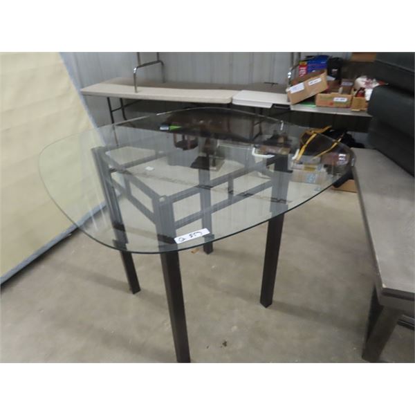 Glass Top Table 36" X 45" x 45"