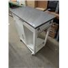 Image 2 : Microwave Stand with Stainless Steel Top 36" x 29" X 18"