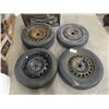 Image 1 : 3 - 215/60R/16 Tires with Rims & 145/90/16 4 Rims Match