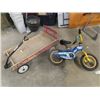 Image 1 : Child's Disney Bike with Wooden Wagon