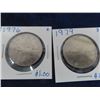 Image 2 : 5 Canadian Dollar Coins; 1970, 1976, 1979, 1982, 1985
