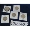 Image 1 : 5- 50Cent Coins ; 1969, 1975, 1980, 1982, 1985