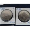 Image 2 : 5 Canadian Dollar Coins ; 1972, 1975, 1980, 1983, 1984