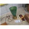 Image 1 : Spaghetti Mid Century Lamp & Black Americana Chalkware