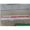 Image 1 : Firestone Metal Radiator Hose Sign 6"x 36"