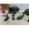 Image 3 : 8 Blue Mountain Ornaments; Buffalo, 2 Bear, 3 Deer, 2 Dogs