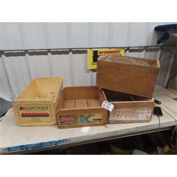 4 Fruit Crates