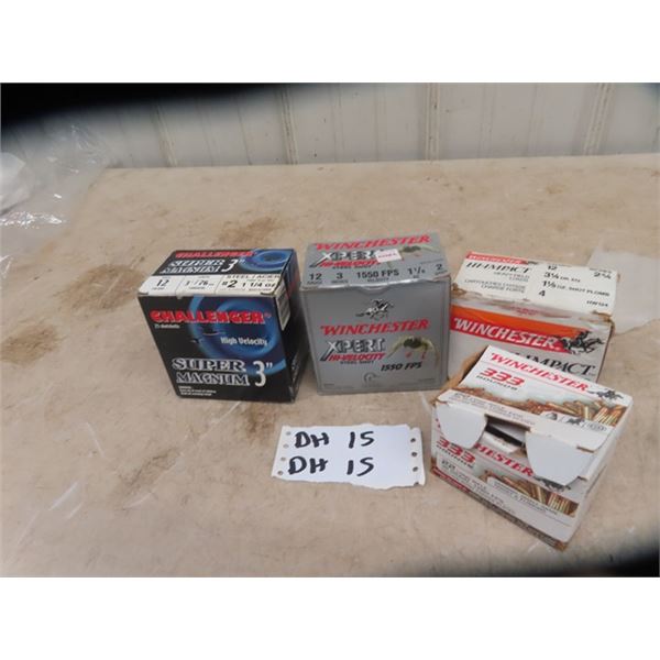 12 Gauge Shot Gun Ammo - 70 Rounds & 22 Cal Long Approximately 200 Rounds - MUST HAVE PROOF OF PAL T