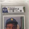 Image 2 : Ken Griffey Jr Graded Rookie Card HGA 9 Mint, 1989 Upper Deck #1 HOF Baseball Cards