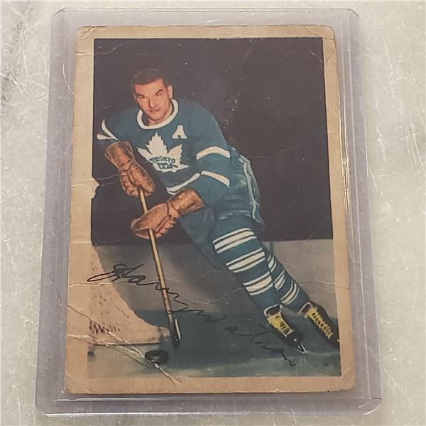 1953-54 Parkhurst Harry Watson (born in Saskatoon) Hall of Fame Toronto Maple Leafs hockey cards [Lo