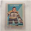 1958-59 Topps Leo Boivin Hall of Fame Boston Bruins hockey cards #20 Vintage