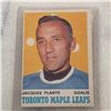 1970-71 O-Pee-Chee #222 Jacques Plante Toronto Maple Leafs Hall of Fame hockey Card Vintage