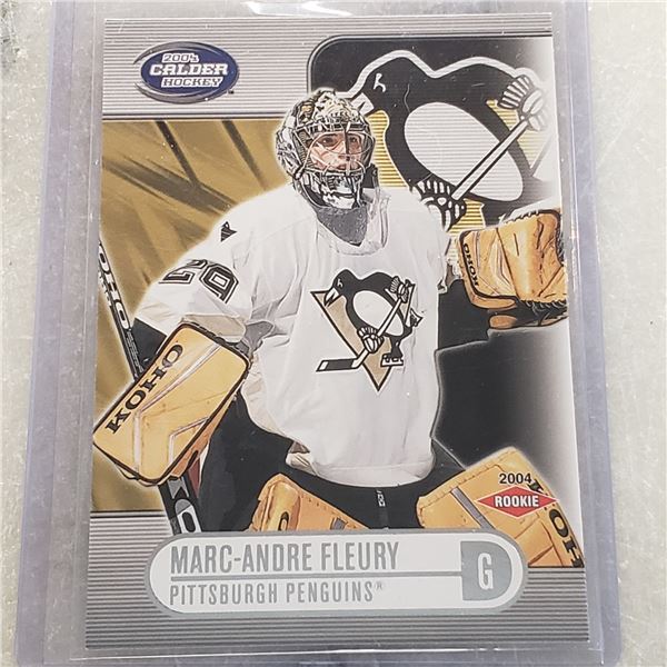 2003-04 Marc-Andre Fleury Rookie Card Serial Numbered /575 Pacific Calder Silver #130