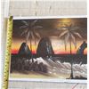 Image 2 : New Large Hand painted tile - sunny tropical bright colours