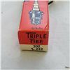 Image 3 : vtg Triple Fire 10 Airplane Spark Plugs 200 GAP .025, 6x 202 .032, 3x 203 .035
