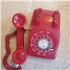 Image 2 : vintage phone. Rare Red Rotary landline telephone vintage phone.