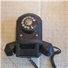 Image 1 : vintage phone.Original Bakelite wall mount Rotary landline telephone Black (not working)