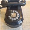 Image 3 : vintage phone.Original Bakelite wall mount Rotary landline telephone Black (not working)