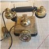 Image 1 : vintage phone. French Provincial Brass style landline telephone