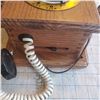 Image 3 : vintage phone. wood wall mount landline telephone