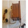 Image 4 : vintage phone. wood wall mount landline telephone