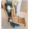 Image 5 : vintage phone. Hand crank wall mount replica Limited Edition push button landline telephone