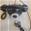 Image 2 : vintage phone. Black countertop push button landline telephone