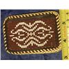 Image 5 : Leather Beaded belt buckle like new hand made