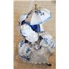 Image 2 : Blue Porcelain/Ceramic Lady figure with Umbrella