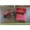 Image 2 : Toy Tractor - International & 2 Wagons
