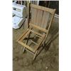Image 3 : 2 Wooden Folding Chairs & Wooden Folding Table
