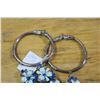 Image 2 : Brooches, Earrings - 2 Bracelets Silver